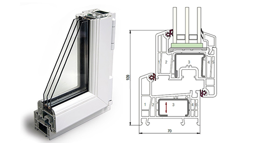 Балконный блок 1500 x 2200 - REHAU Delight-Design 40 мм Щёлково