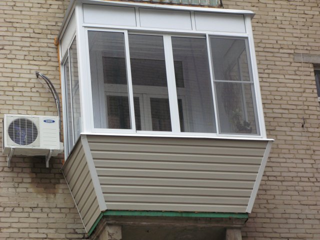 Остекление балконов в хрущевке с выносом по цене от производителя Щёлково
