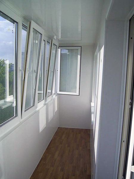 Тёплое и холодное распашное остекление балконов алюминиевым профилем Щёлково