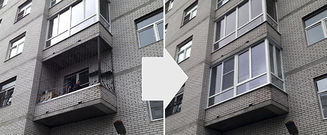 Остекление открытого балкона в Щёлково Щёлково